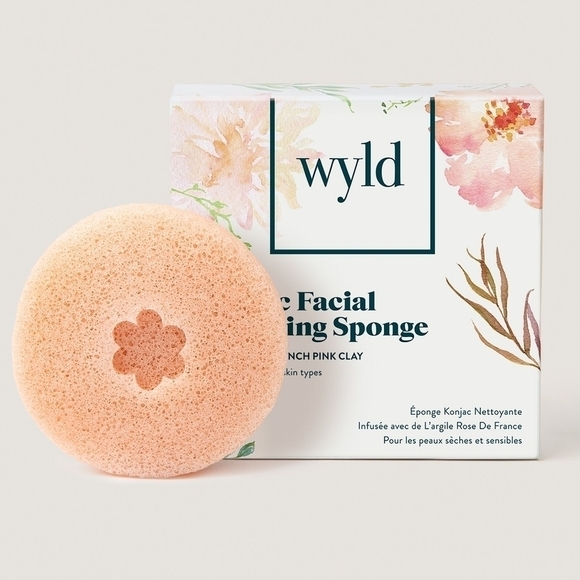 Wyld French Pink Clay Konjac Sponge (Dry, Sensitive Skin) - Picture 3 of 12
